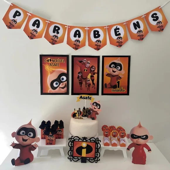Kit Mesversário os Incríveis Personalizados - Só Um Bolinho