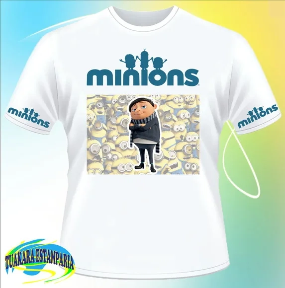 Camiseta Minions E Gru 02