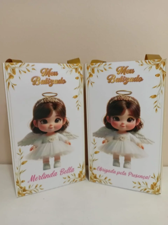 Sacolinhas Personalizadas Batizado para Lembrancinhas