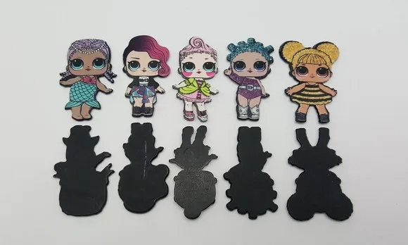 Aplique das Bonecas Lol em Acrílico Resinado