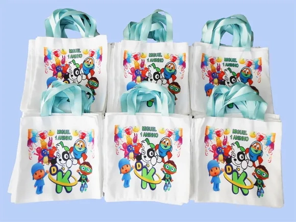 Ecobag Personalizada - Kit com 15 Unidades Tamanho 20x20