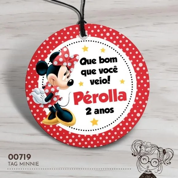 Tag Redonda Minnie - 00719