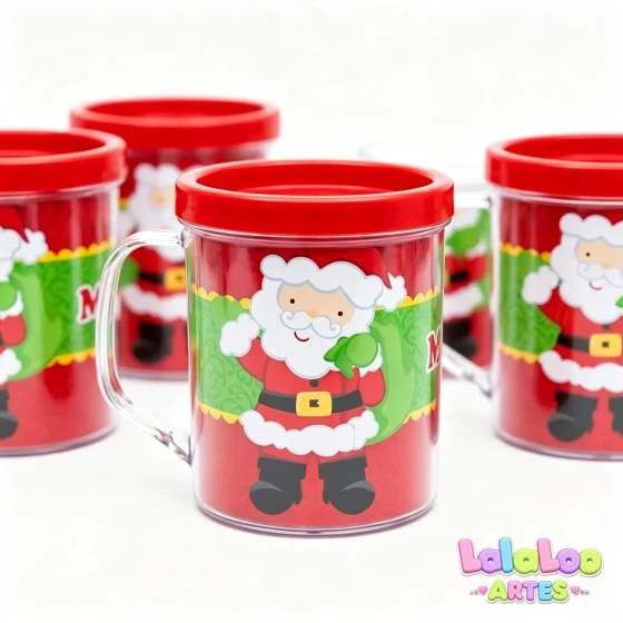 Caneca Natalina Papai Noel | Lembrancinha Presente de Natal