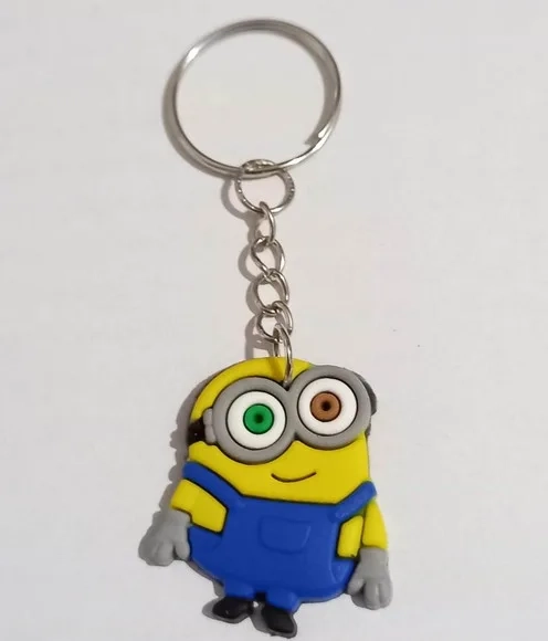 Chaveiro Minions Emborrachado -5 Unidades