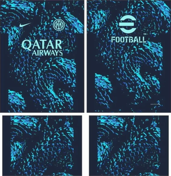 Arte Vetor Camisa Inter Milan Pre-jogo 2025-2026