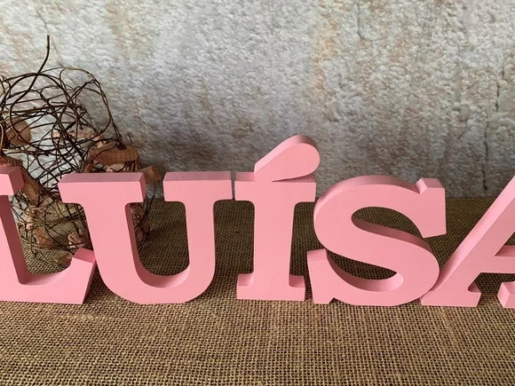 Letras de mdf -nomes - Letras Bastão