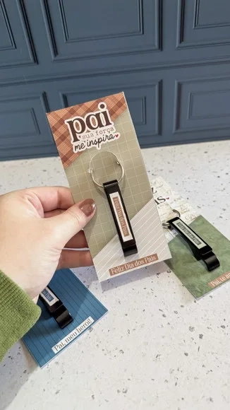 Card com Abridor de Garrafa Dia dos Pais