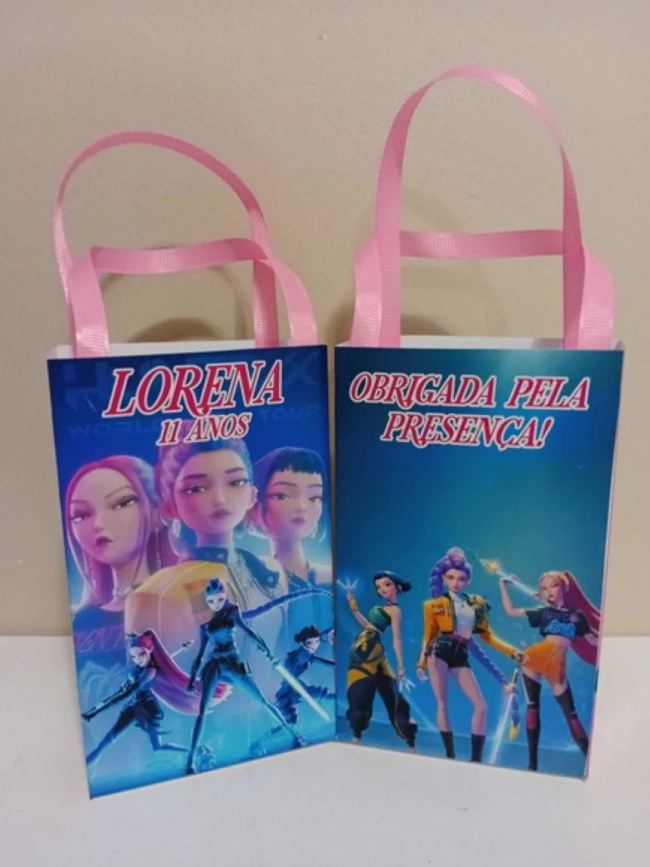 Sacolinhas Personalizadas Guerreiras para Lembrancinhas