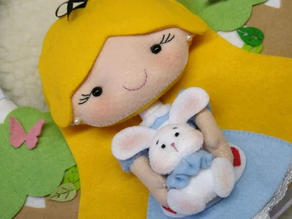 Porta Maternidade Alice no País das Maravilhas