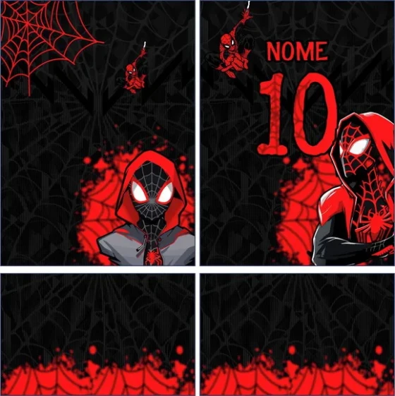 Arte Vetor Camisa Interclasse Homem Aranha Mod-852