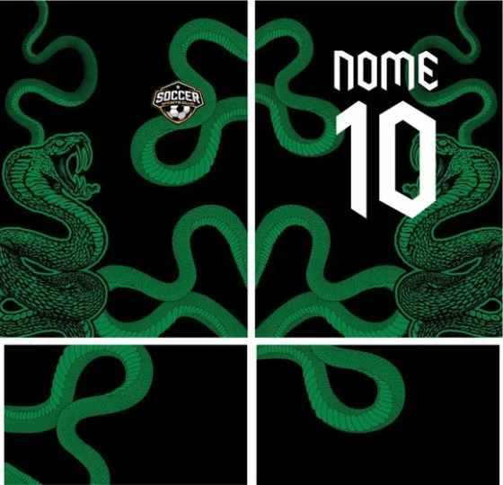 Arte Vetor Camisa Interclasse Cobra Verde Mod-140