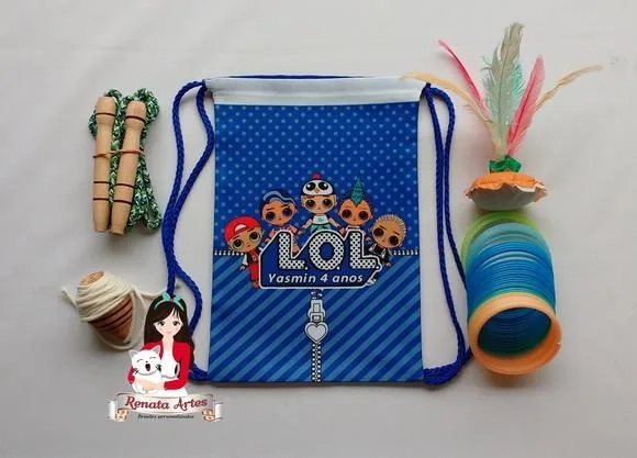 Mochila Boa Infância Personalizada Tema Lol Surprise