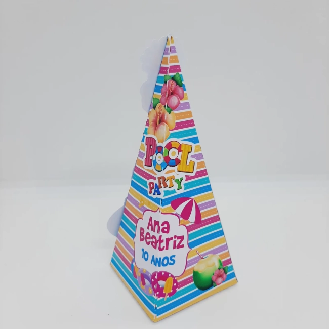 PEGUE E MONTE - Kit Festa POOLPARTY MENINA - Decoração de Festa - Caixinhas Personalizadas
