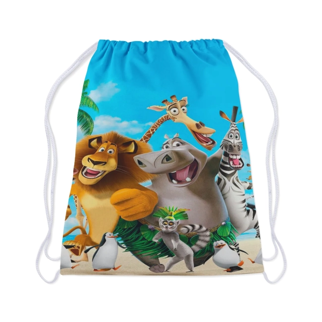 Mochilinha personalizadas madagascar
