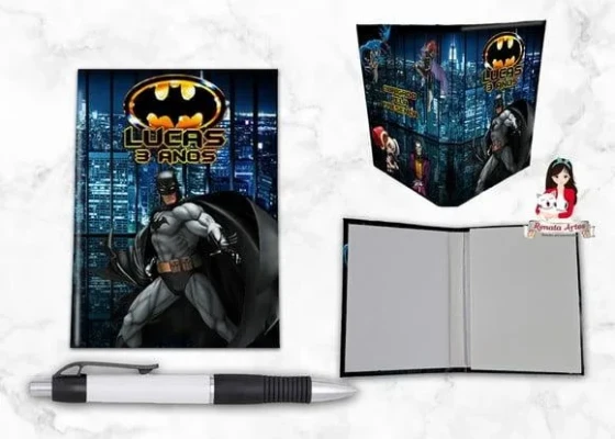 Bloquinho com Caneta Batman