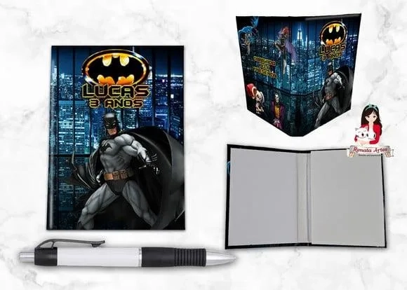 Bloquinho com Caneta Batman