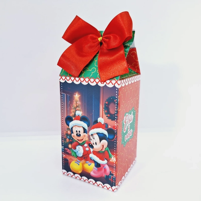 Kit Só um Bolinho NATAL DA MINNIE - Decoração de Festa - Caixinhas Personalizadas