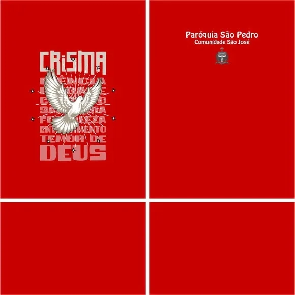 Arte Vetor Camisa Crisma 2024 Pomba