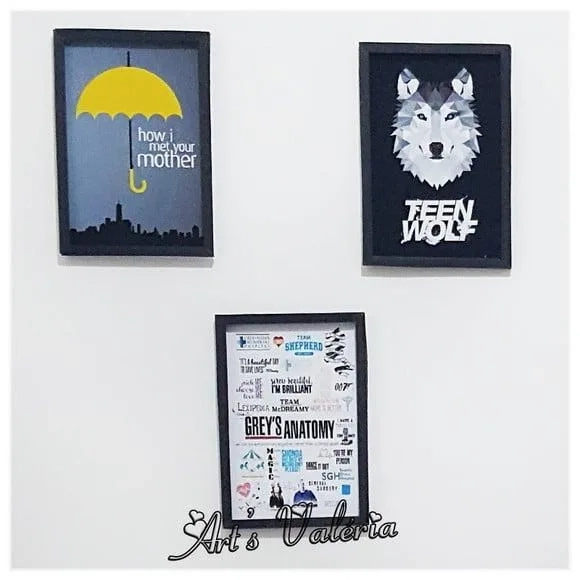 Quadro de Papel com mdf -séries Especiais - 20x28cm