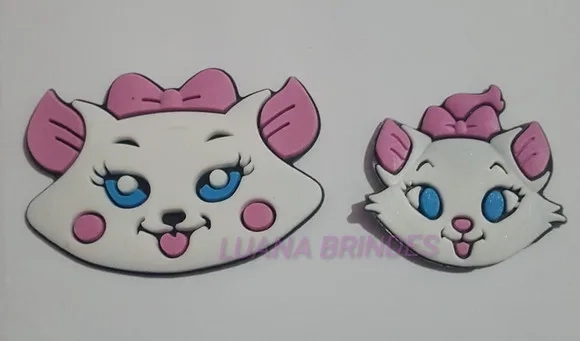 Kit Apliques Emborrachados de Gatinhas - Pct C/4 Kits