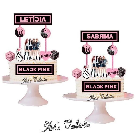 Topo de Bolo BlackPink