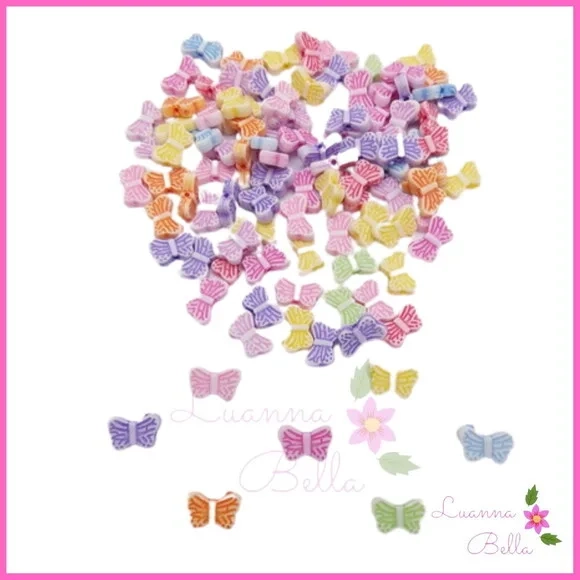 Mini Borboletas Multicores- Pct c/100 unidades