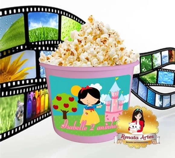 Balde de pipoca BRANCA DE NEVE CUTE