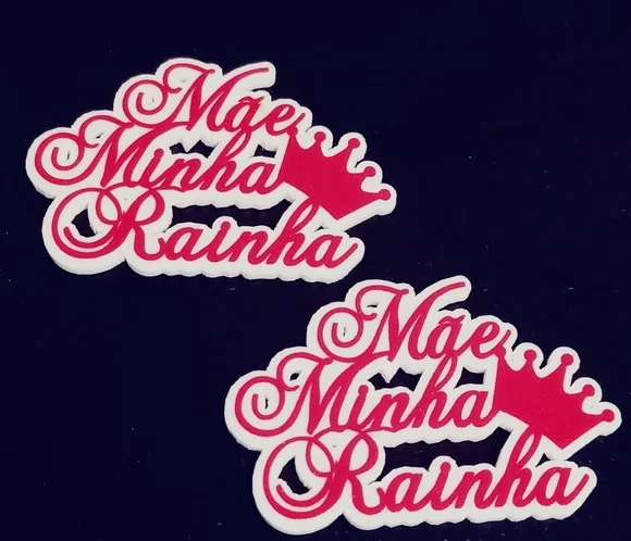 Placa Mãe Minha Rainha Acrílico U.v