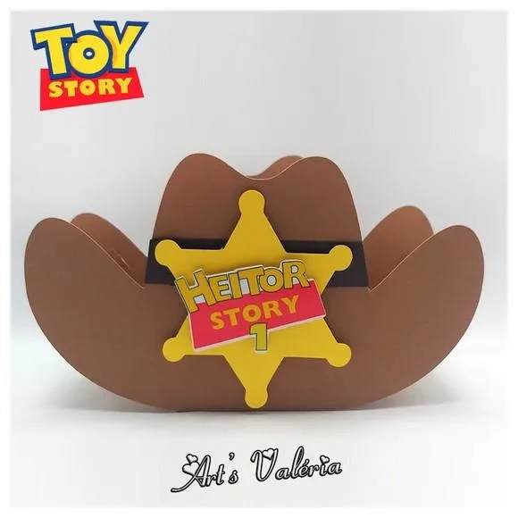 Caixa Chapéu do Woody do Toy Story