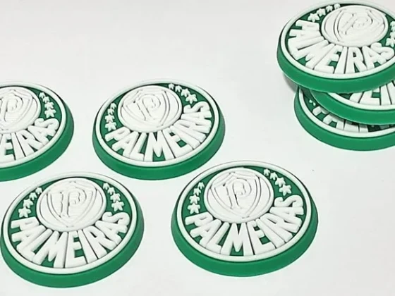 Aplique Time 3,5cm Emborrachados Pacotes 6 Unidades