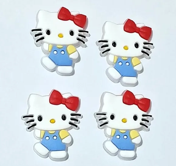 Aplique Hello Kitty e Melody Emborrachado Pcts com 6 Peças