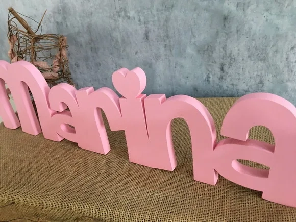 Letras de MDF -Nomes Linha CH