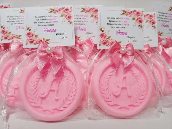Lembrancinha Maternidade, Sabonete Letra Personalizada
