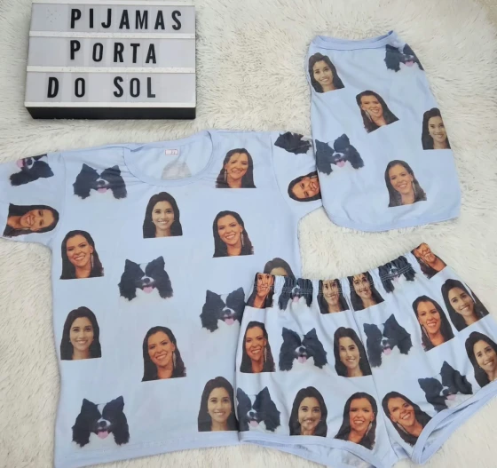 Pijamas Personalizados com foto