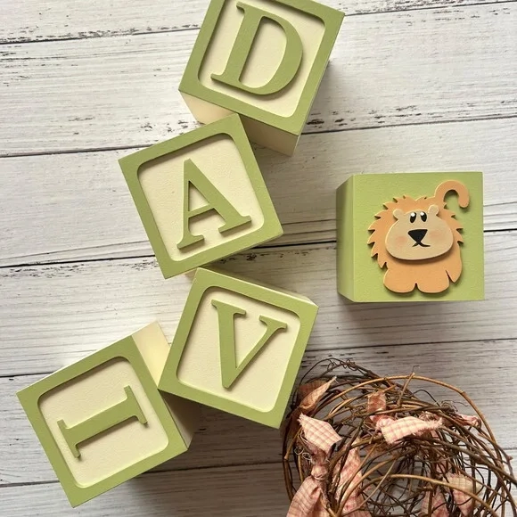 Safari Cubos Ts 8x8cm - Decoração Bebè