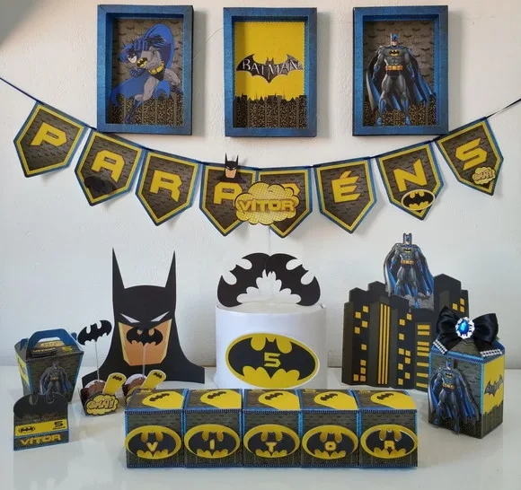 Kit 60 Lembrancinhas Batmas