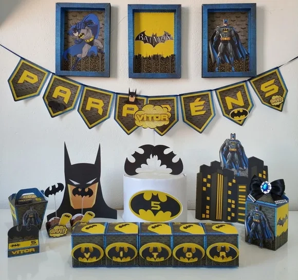 Kit 60 Lembrancinhas Batmas