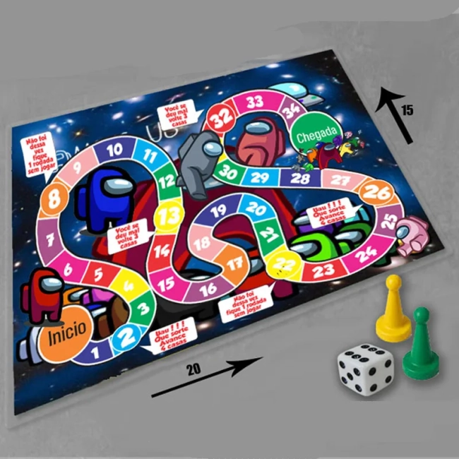 Jogo de Tabuleiro Personalizado Amongs