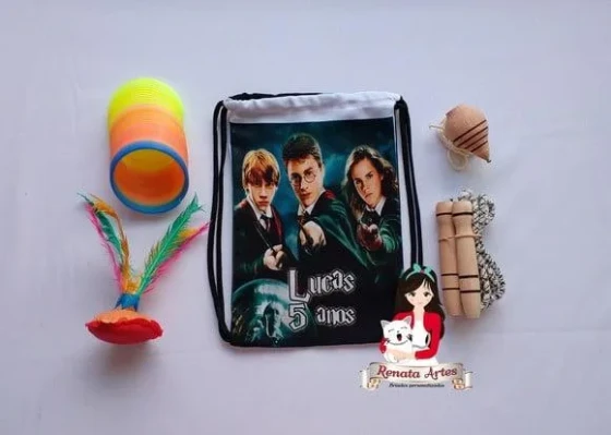 Mochila Boa Infância Tema Harry Potter