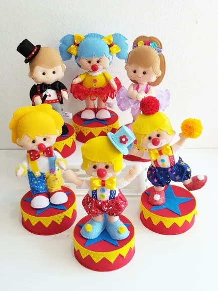 Combo Centro de Mesa Circo Baby 10 Peças