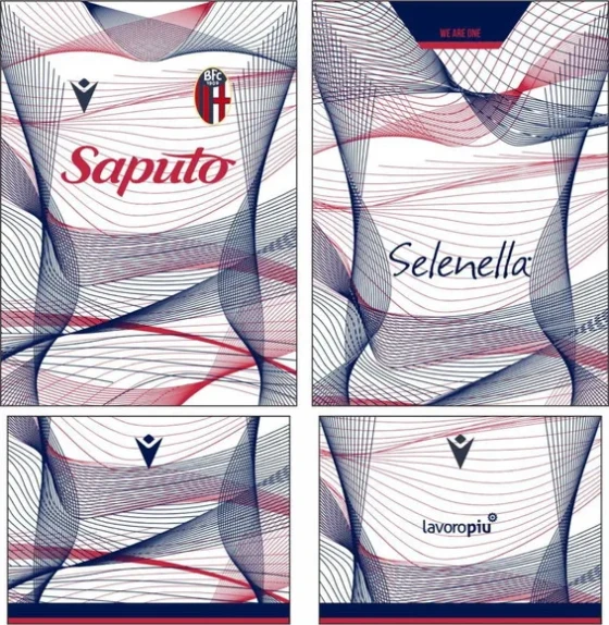 Arte Vetor Camisa Bologna Terceira 2023-2024