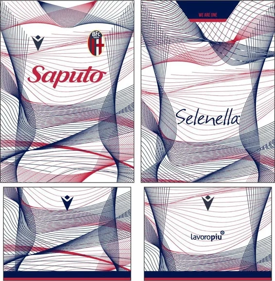Arte Vetor Camisa Bologna Terceira 2023-2024