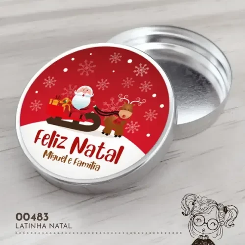 Latinha Adesivada Natal - 00483