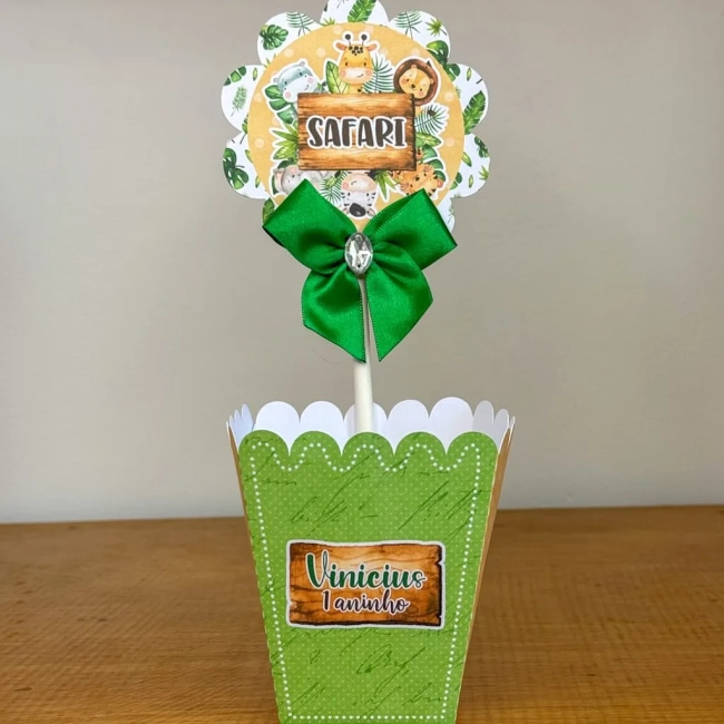 PEGUE E MONTE - Centro de Mesa SAFARI - Decoração de Festa | Lembrancinhas | Aniversário | Personalizados
