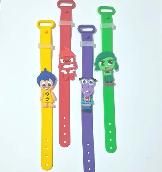 Pulseira Divertidamente Emborrachado 19cm 4 Unidades