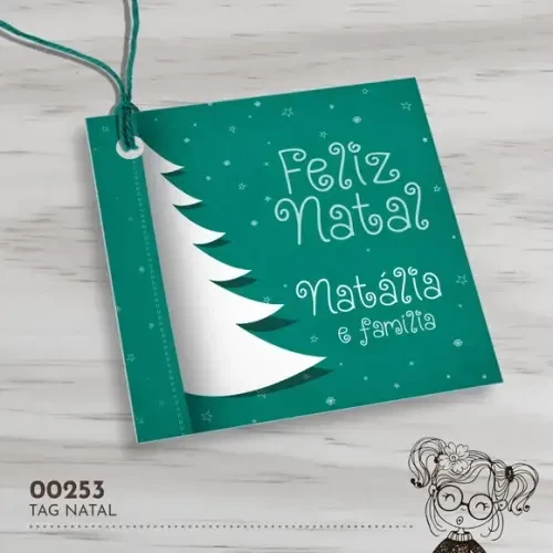 Tag Quadrada Natal - 00253