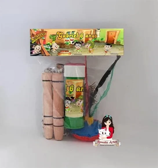 Kit Lembrancinha com Bolha de Sabão Chaves Baby