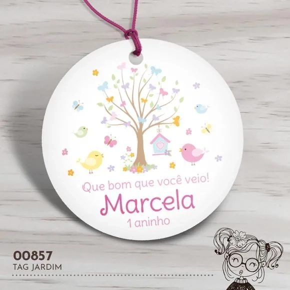 Tag Redonda Jardim - 00857