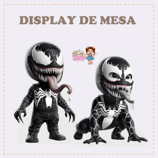 Kit Festa Só Um Bolinho VENOM - Decoração de Festa