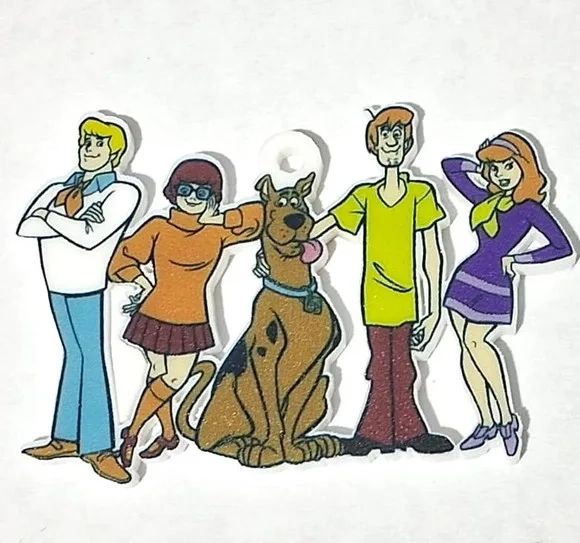 Pingente Scooby-doo Acrilico U.v - 5 Unidades
